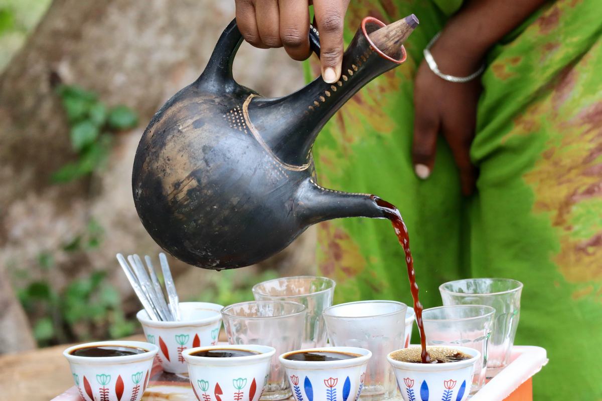 Etiópska kávová ceremónia