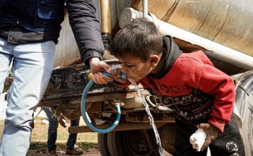 Pitná voda pre ľudí v Sýrii
