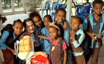 Tábor pre deti v Etiópii